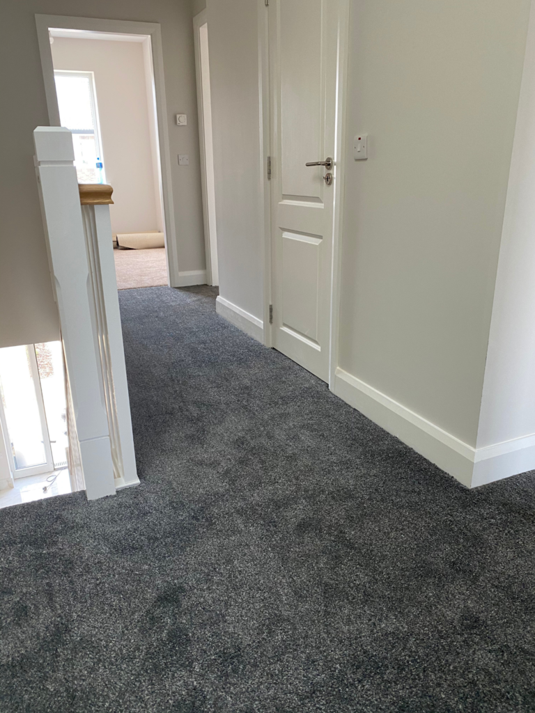 Carpet fitting hallway