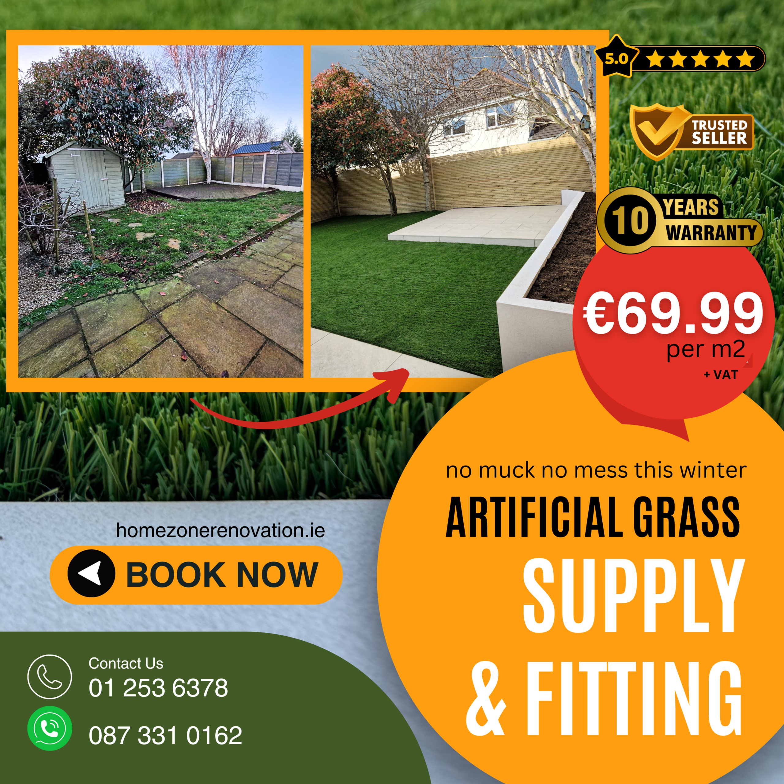 Artificial grass sale